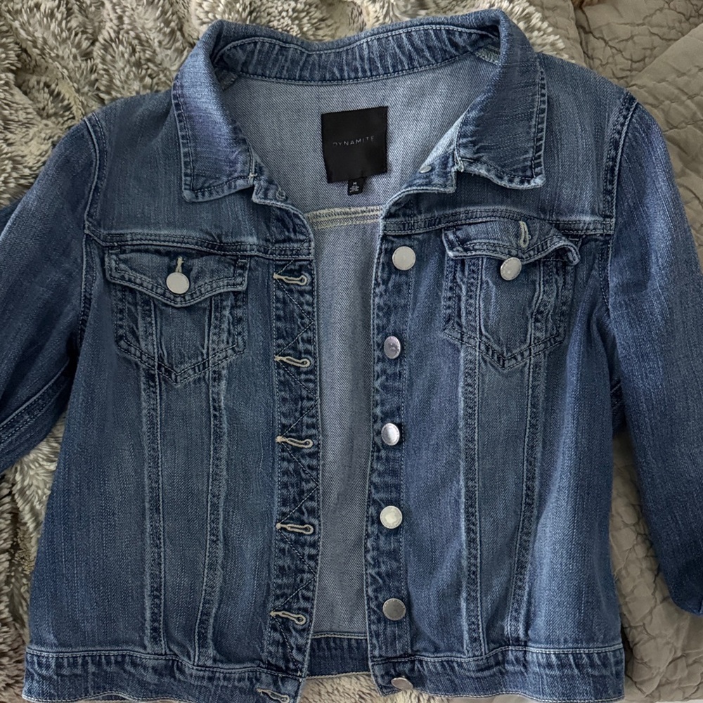 Dynamite Classic Blue Denim Jacket